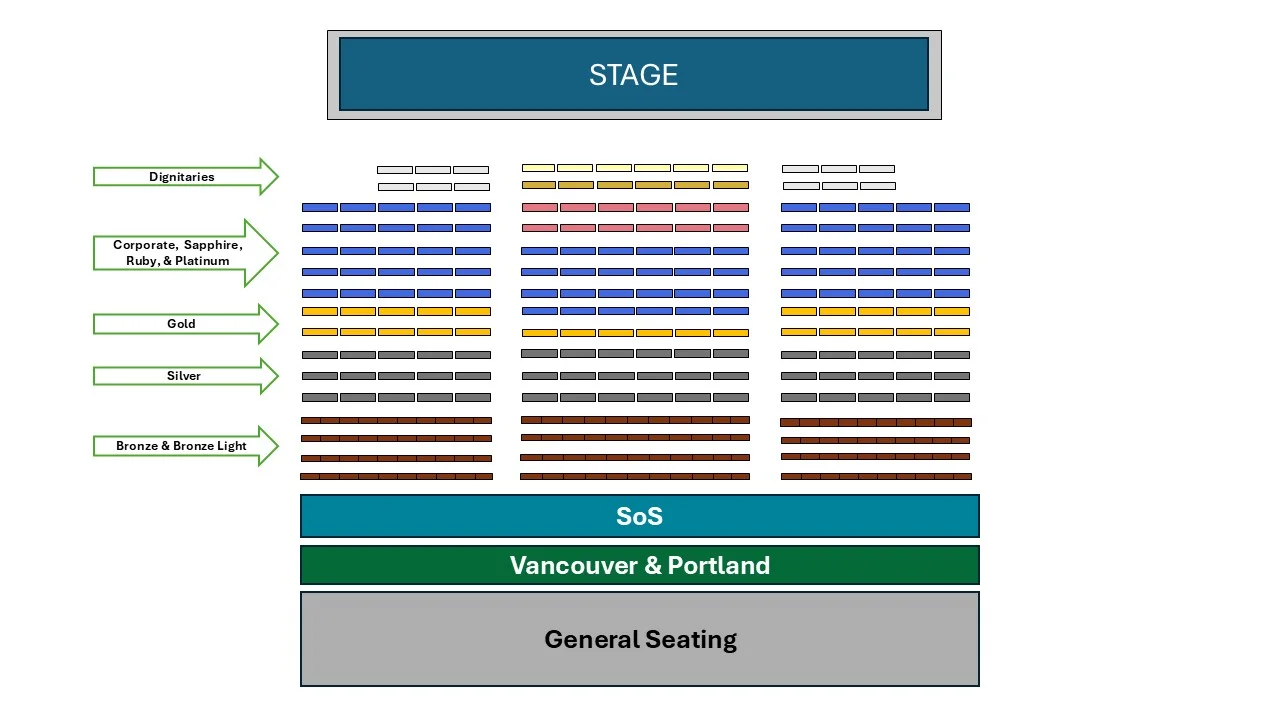 BMM2026 Main Hall seating arrangement